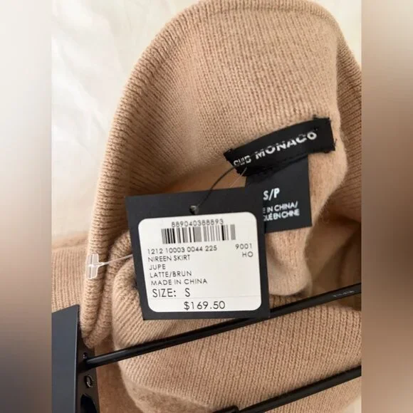 Club Monaco Tan Knit Skirt - Picture 5 of 7